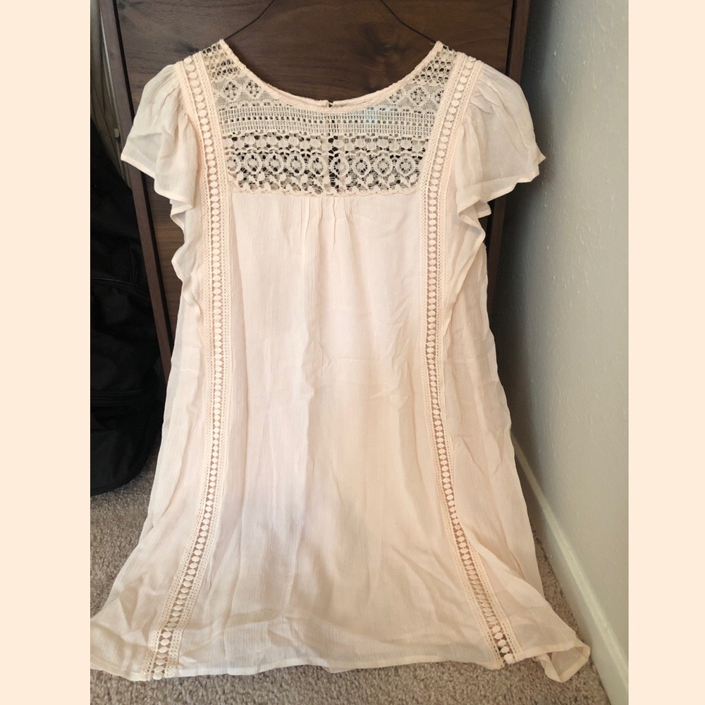 She and sky cream dress